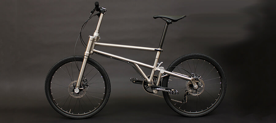 helix titanium folding bike