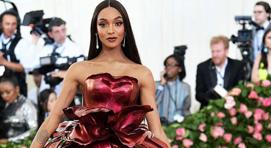 3D printed rose dress for met gala