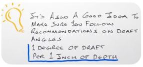 Manufacturing tips for part design