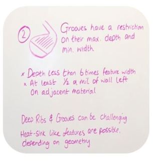 Linien auf CNC-Teilen