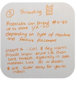 Schraubengewinde an CNC-Teilen