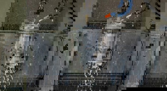 Post-process machining on a DMLS part