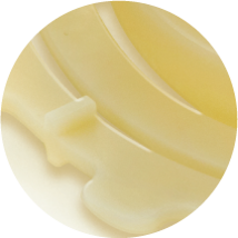 CNC Milling in ABS Natural Plastic, sharp edges removed