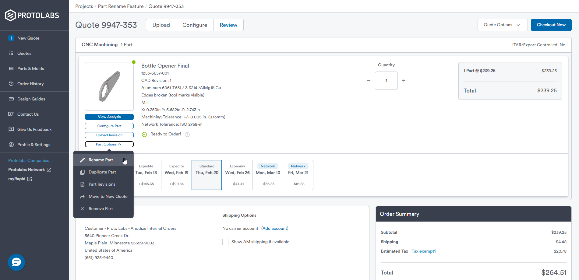 how to rename your parts