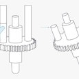 injection molding part in machine